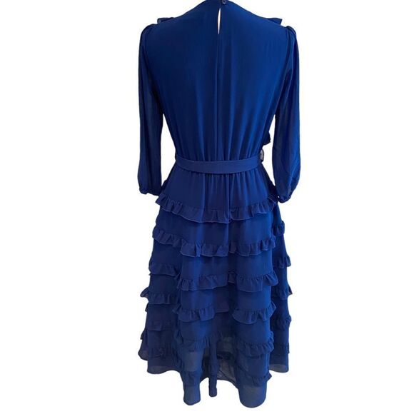 Blugirl Bluemarine Ruffled Dress Italy US Size 4 - Picture 6 of 11